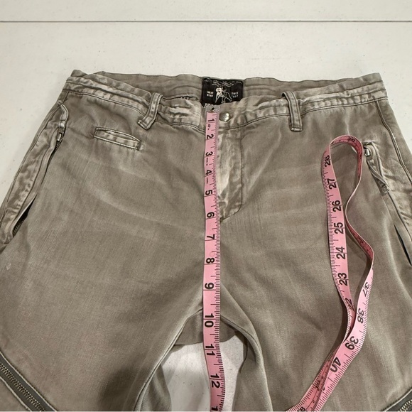 PRPS Slim Fit Cargo Jeans Faded Distressed Tan GorpCore Men’s Size 31W x 33L - Picture 8 of 16